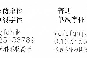长仿宋单线体.shx字体下载 cad长仿宋体怎么下载 cad长仿宋体怎么设置 CAD 长仿宋字体 cad长仿宋体下载 autocad长仿宋体