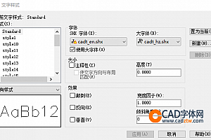 cadt_en.shx+cadt_hz.shx字体下载安装CAD字体 字体包库 钢筋符号 教程 问号 CAD图纸乱码问题远程解决