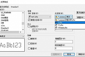 1.aaaaa工程汉字.shx字体下载安装AutoCAD软件字体 – CAD字体网