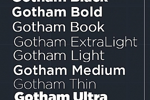 Gotham Black+Gotham Bold+Gotham Book字体缺有字体,CAD字体下载安装AutoCAD字体浩辰CAD中望CAD天正CASS软件字体 – CAD字体网