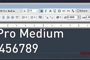 DIN Pro Medium字体下载安装AutoCAD字体浩辰CAD字体中望CAD字体天件字体 – CAD字体网